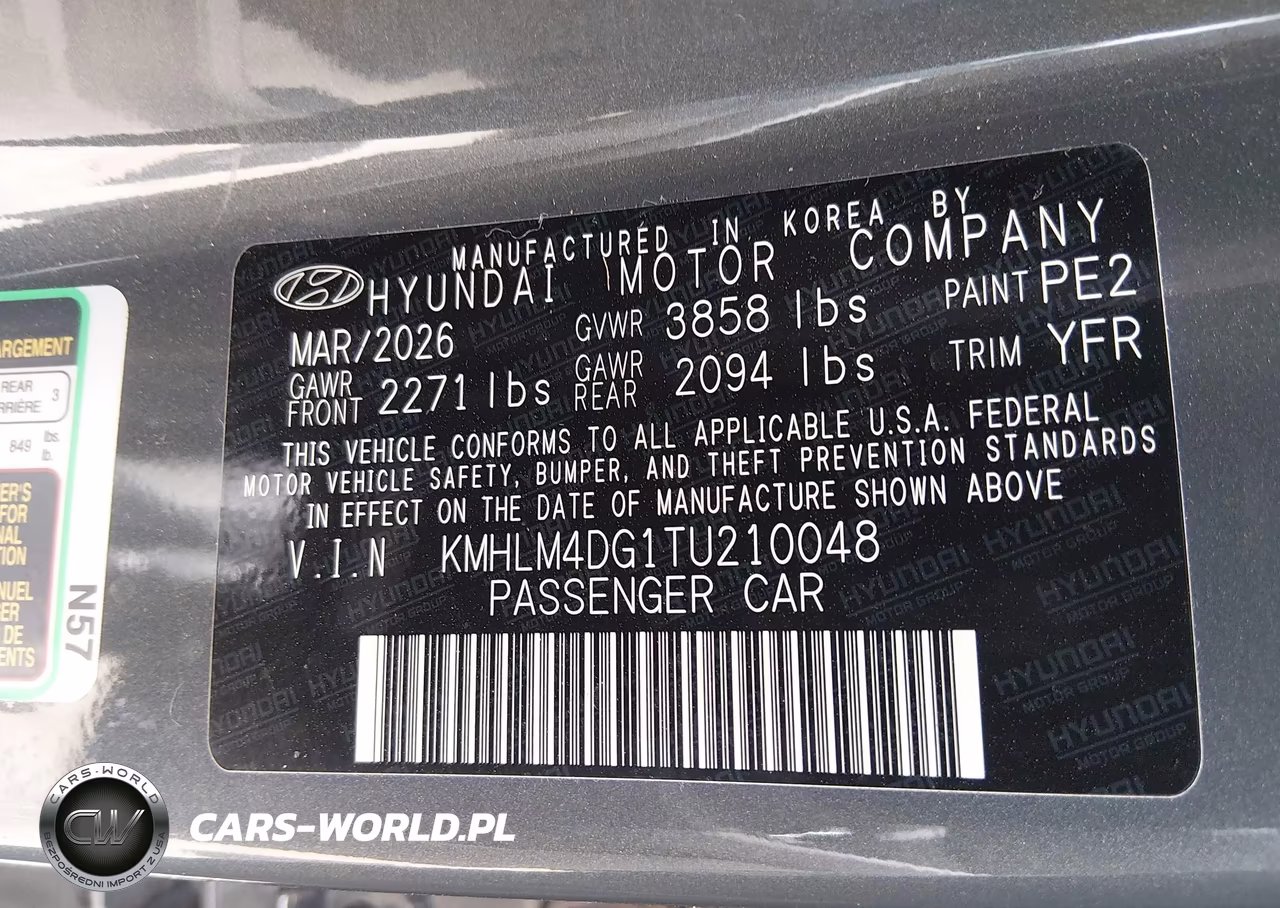 2026 Hyundai Elantra Sel Sport VIN:KMHLM4DG1TU210048 - 9