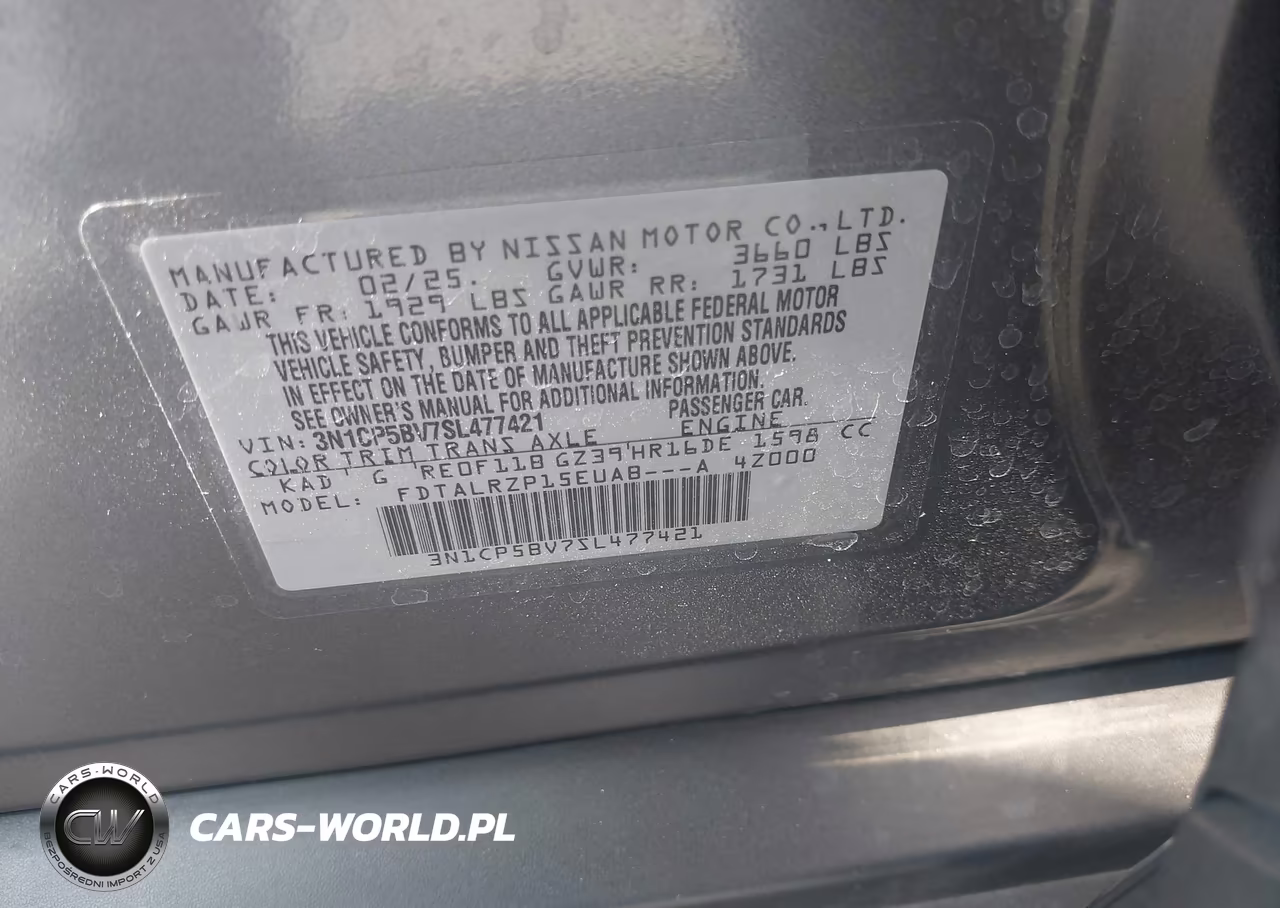 2025 Nissan Kicks Play S VIN:3N1CP5BV7SL477421 - 9