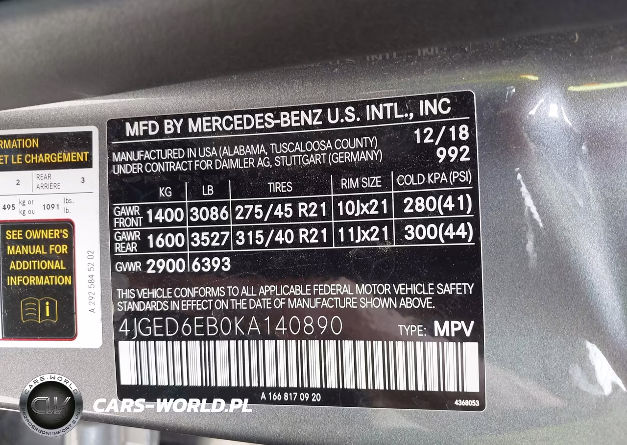 2019 Mercedes-Benz Amg Gle 43 Coupe 4Matic VIN:4JGED6EB0KA140890 - 9