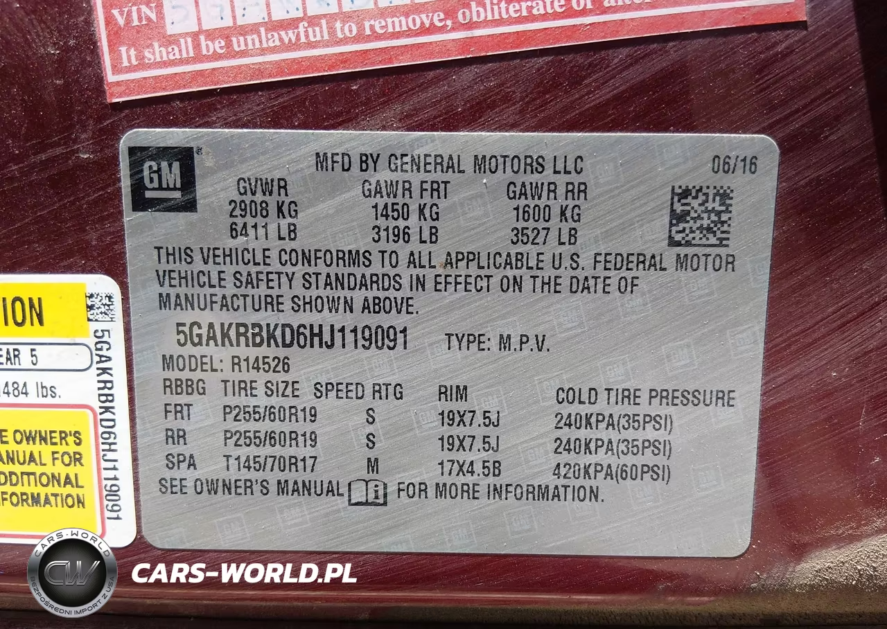 2017 Buick Enclave Leather VIN:5GAKRBKD6HJ119091 - 9