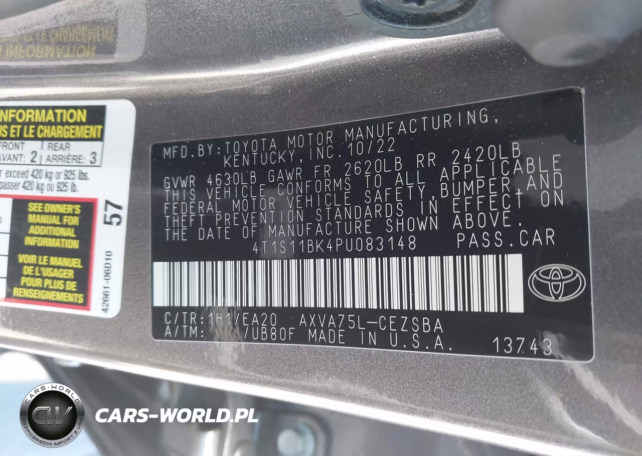 2023 Toyota Camry Se Awd VIN:4T1S11BK4PU083148 - 9