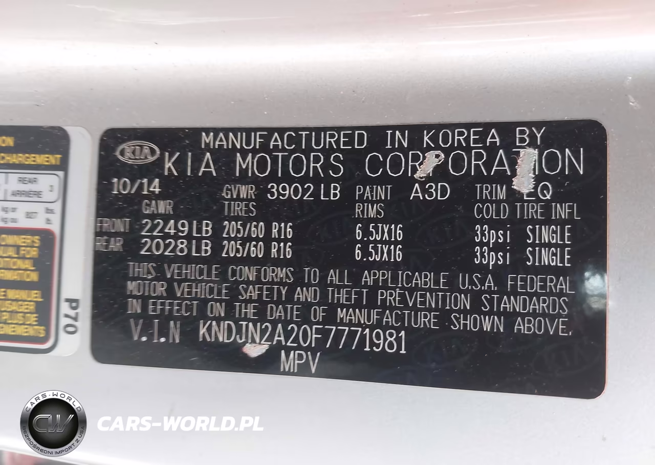 2015 Kia Soul VIN:KNDJN2A20F7771981 - 9