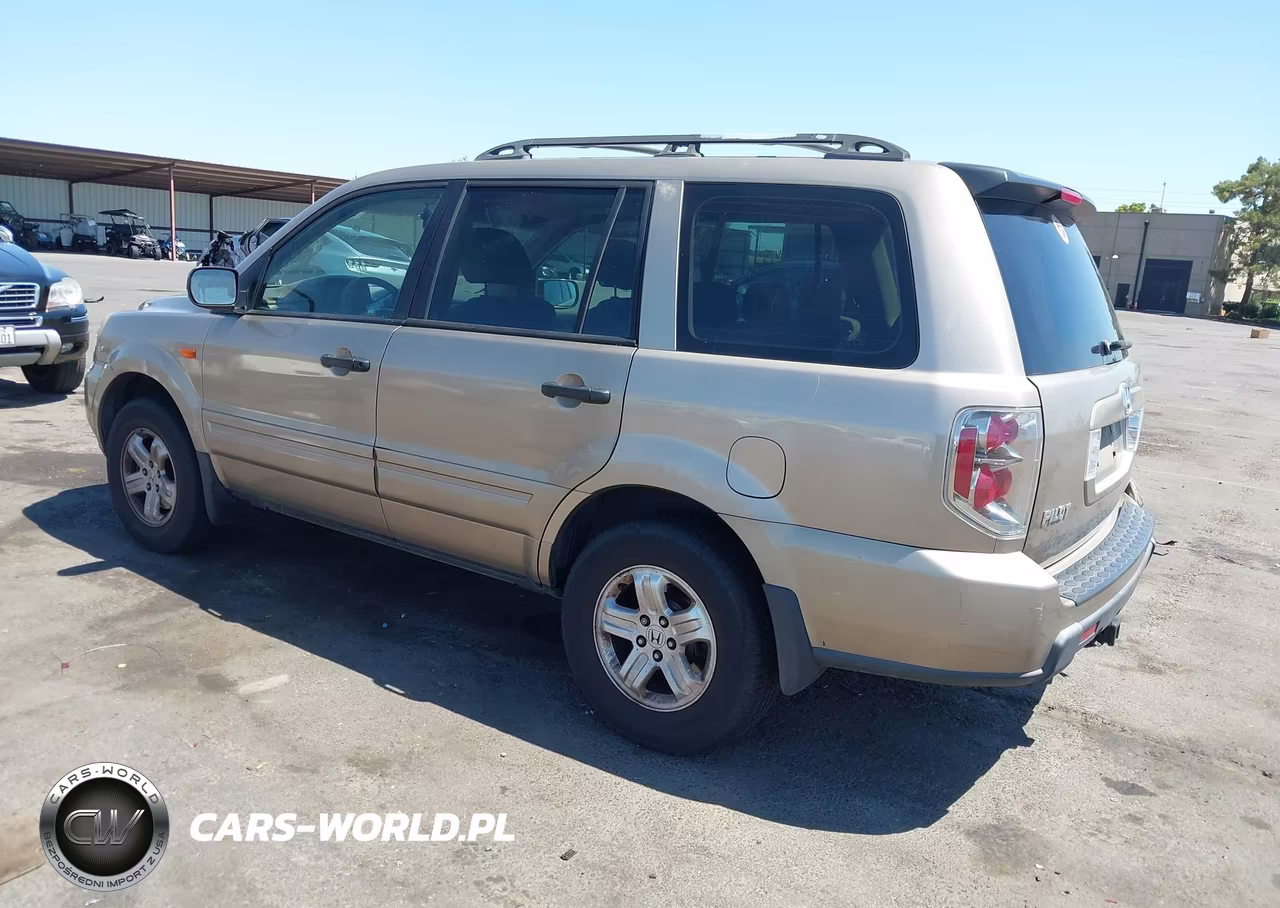2007 Honda Pilot Lx VIN:5FNYF28167B029329 - 3
