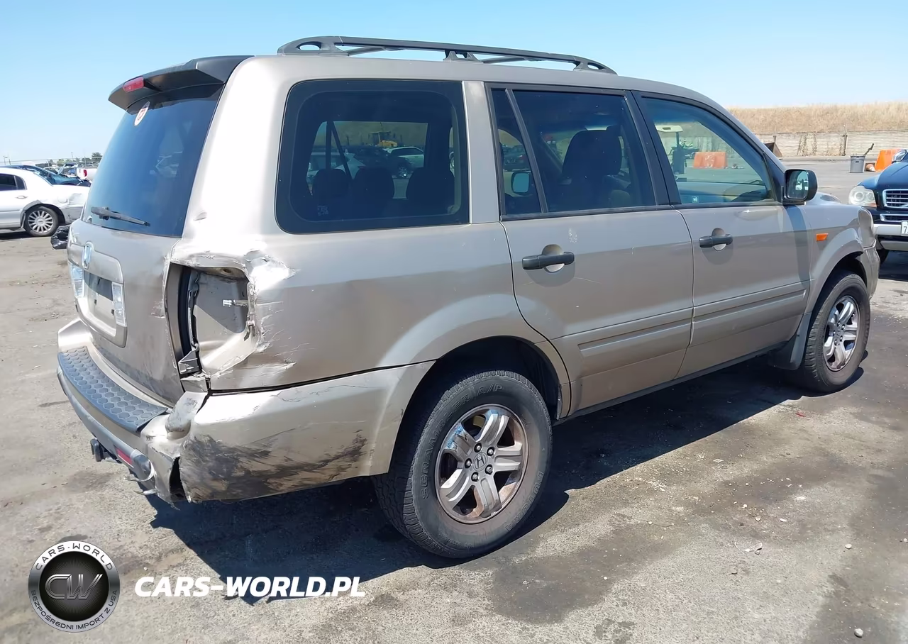 2007 Honda Pilot Lx VIN:5FNYF28167B029329 - 4
