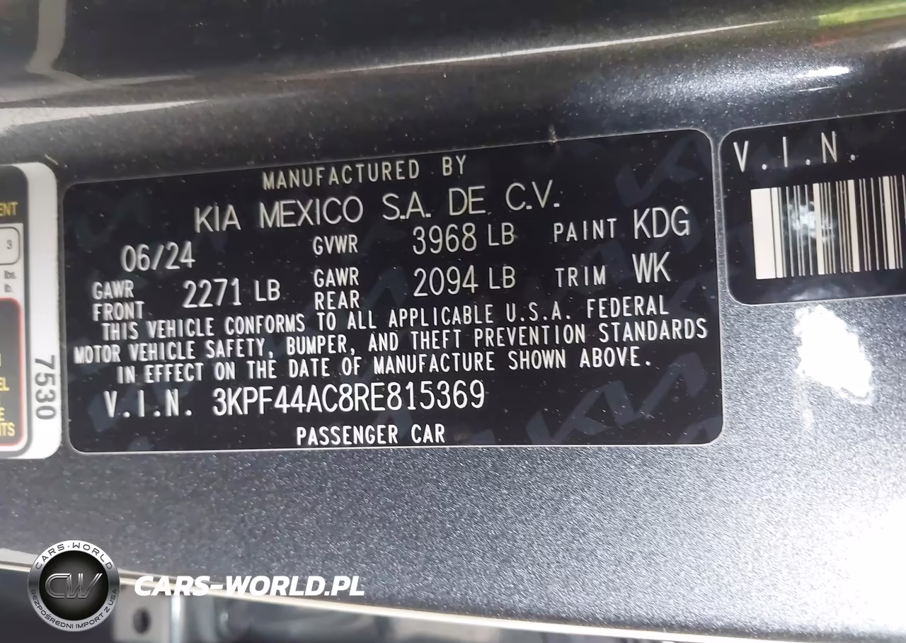 2024 Kia Forte Gt VIN:3KPF44AC8RE815369 - 9