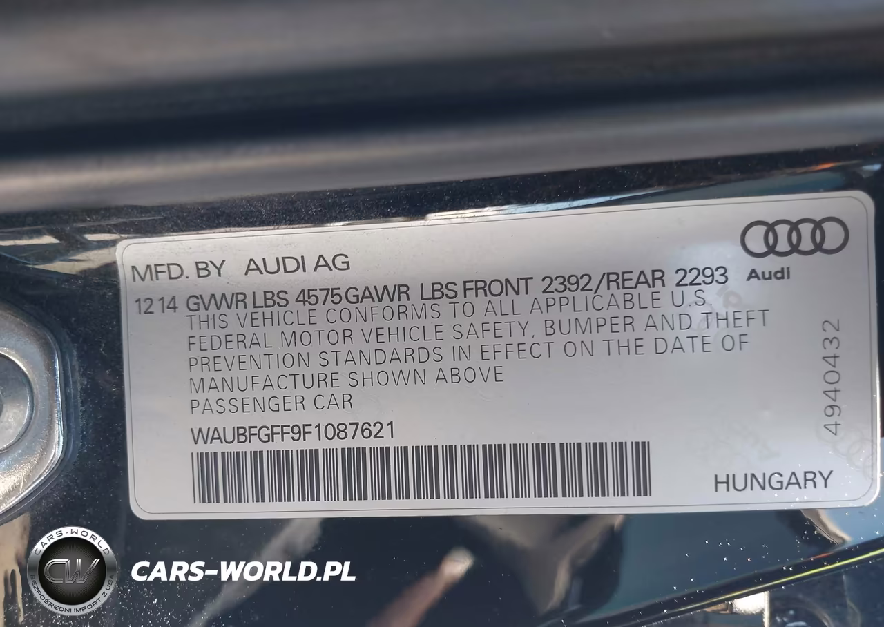 2015 Audi A3 2.0T Premium VIN:WAUBFGFF9F1087621 - 9