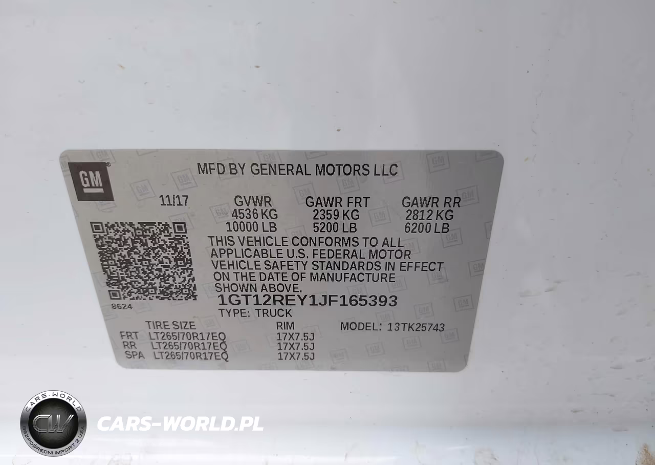 2018 GMC Sierra 2500Hd VIN:1GT12REY1JF165393 - 9