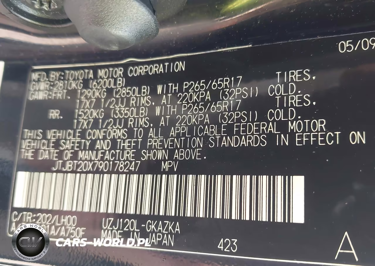 2009 Lexus Gx 470 VIN:JTJBT20X790178247 - 9