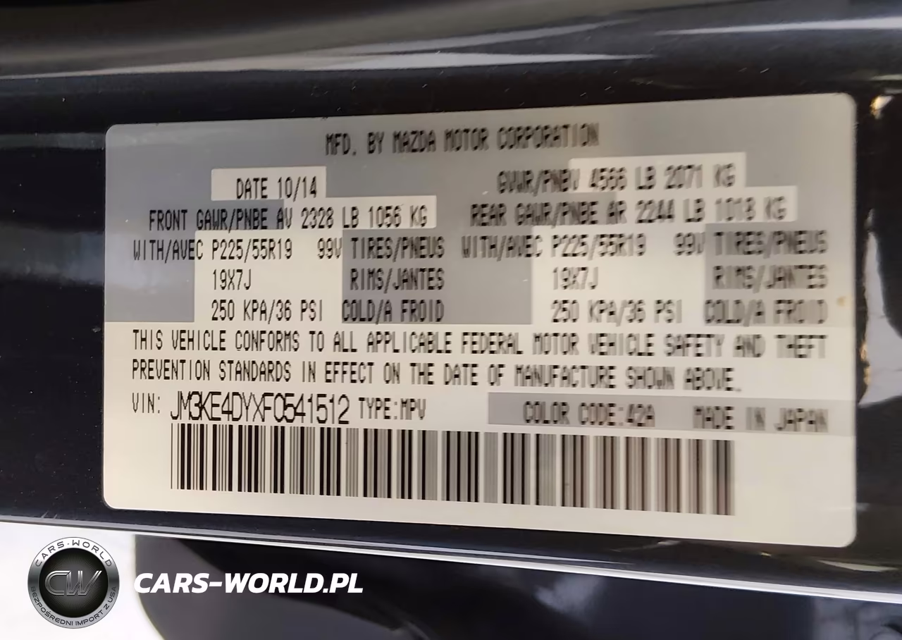 2015 Mazda Cx-5 Grand Touring VIN:JM3KE4DYXF0541512 - 9