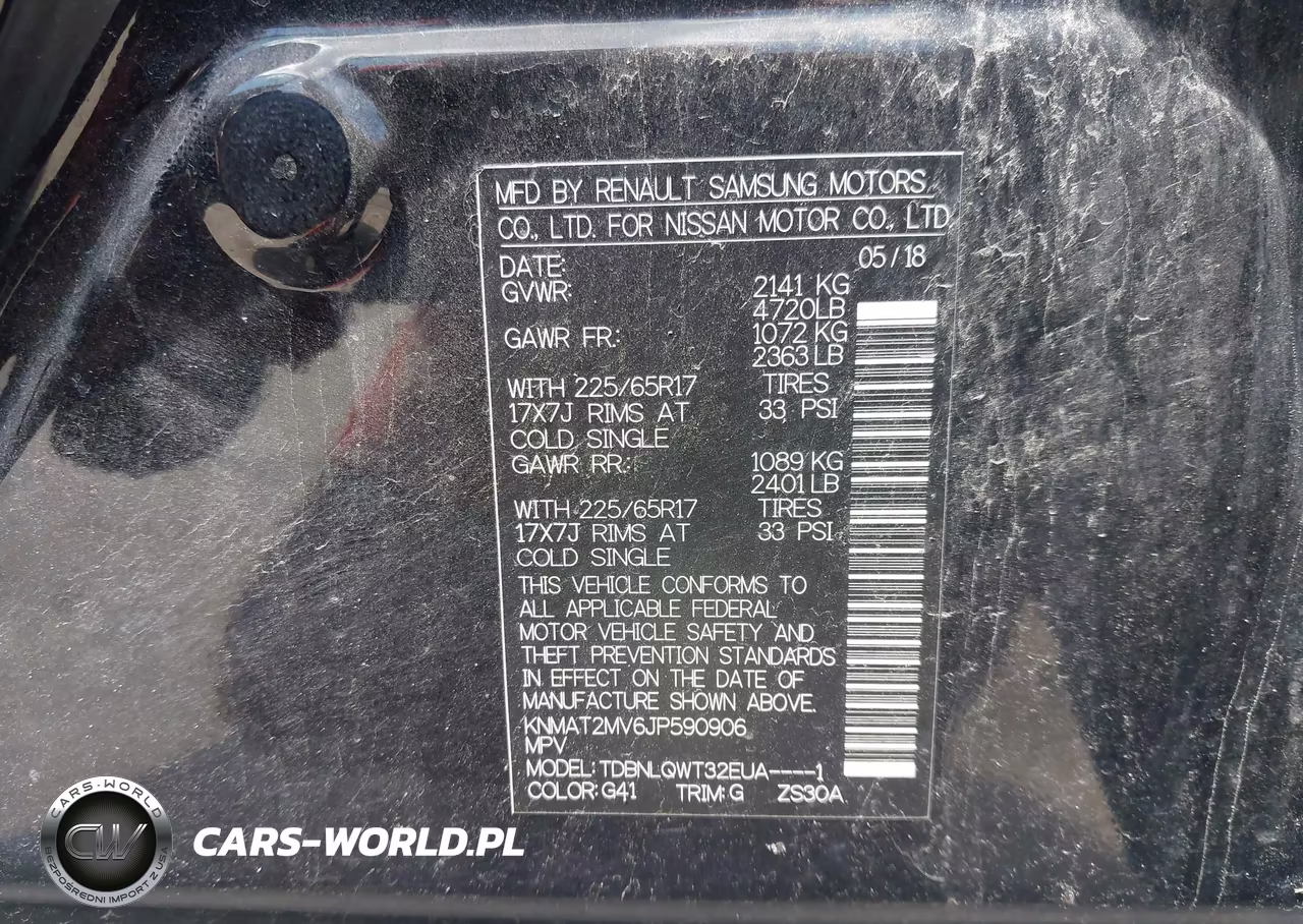 2018 Nissan Rogue Sv VIN:KNMAT2MV6JP590906 - 9