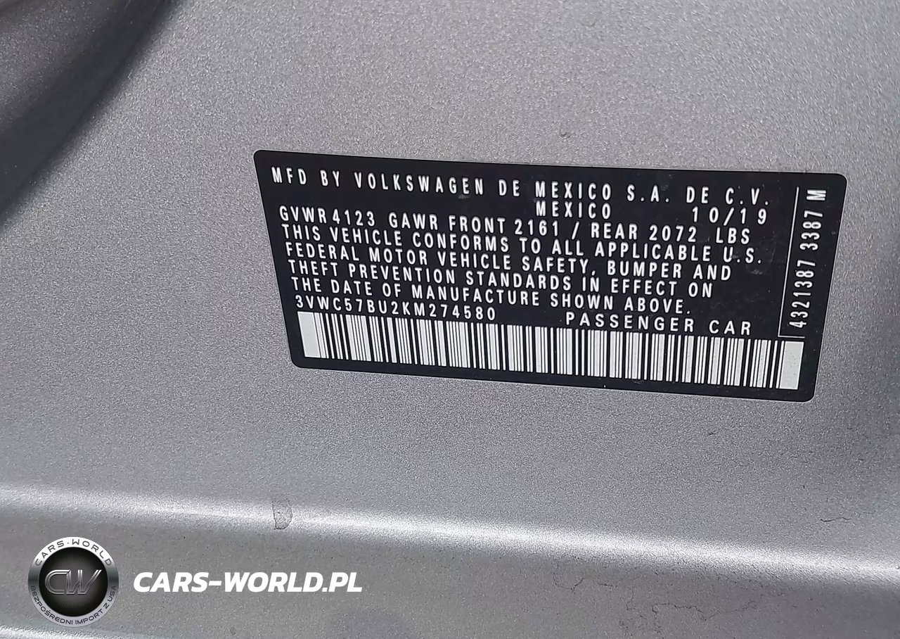 2019 Volkswagen Jetta 1.4T R-Line-1.4T S-1.4T Se VIN:3VWC57BU2KM274580 - 9