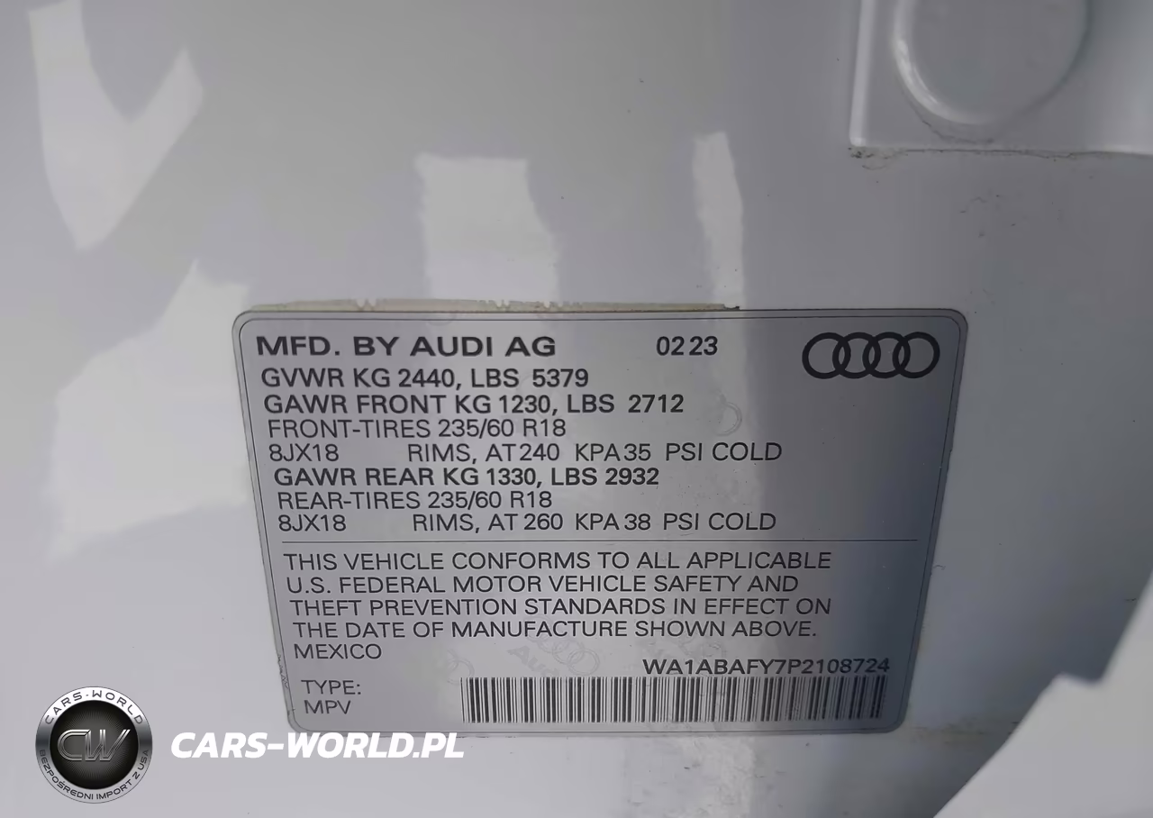 2023 Audi Q5 Premium 40 Tfsi Quattro S Tronic VIN:WA1ABAFY7P2108724 - 9