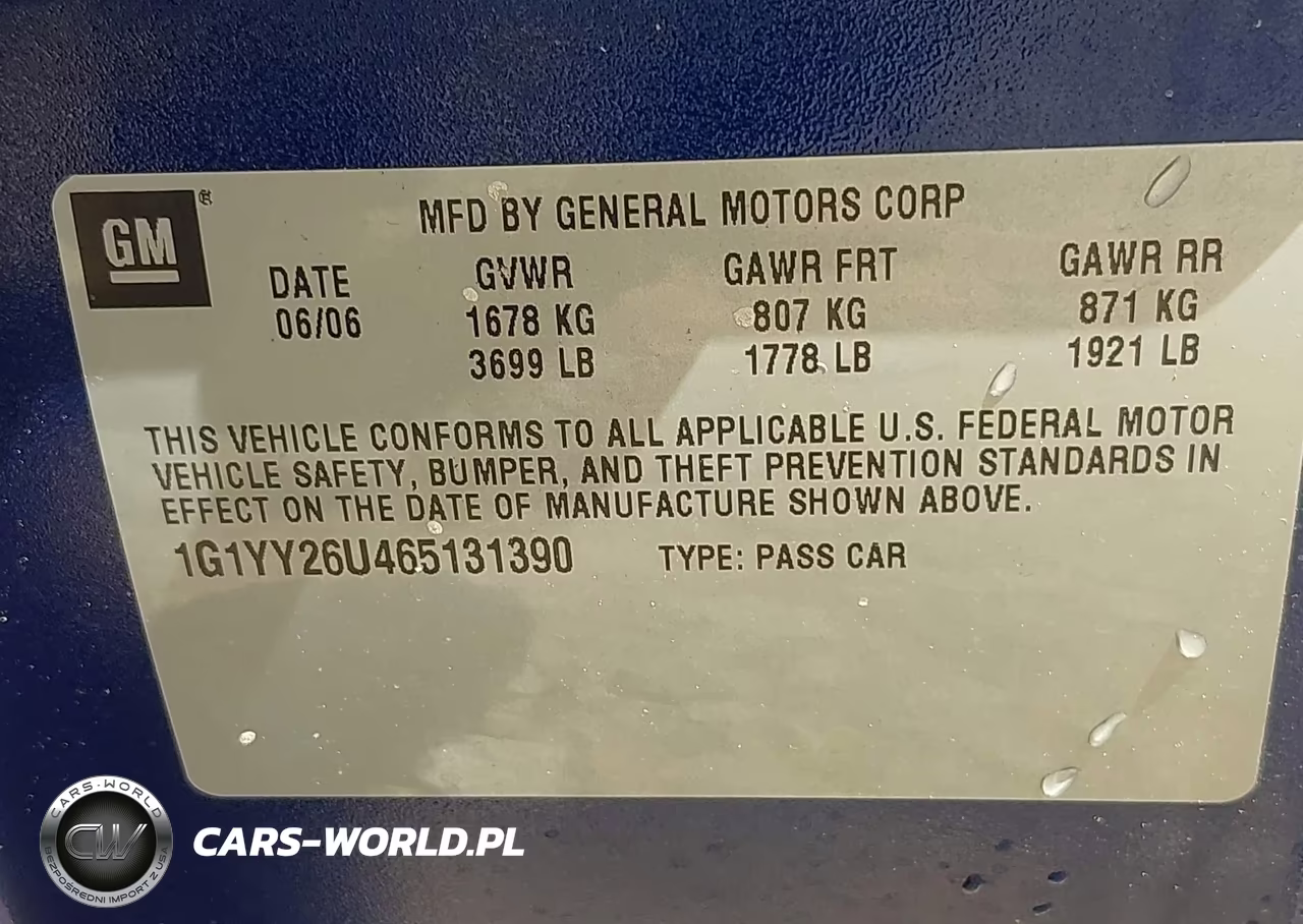 2006 Chevrolet Corvette VIN:1G1YY26U465131390 - 9