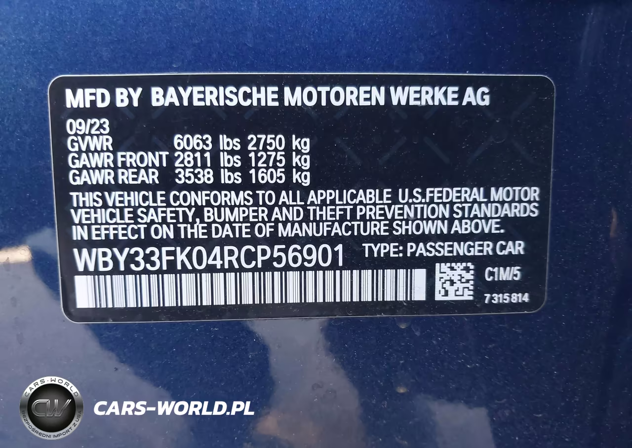 2024 BMW I5 Edrive40 VIN:WBY33FK04RCP56901 - 9