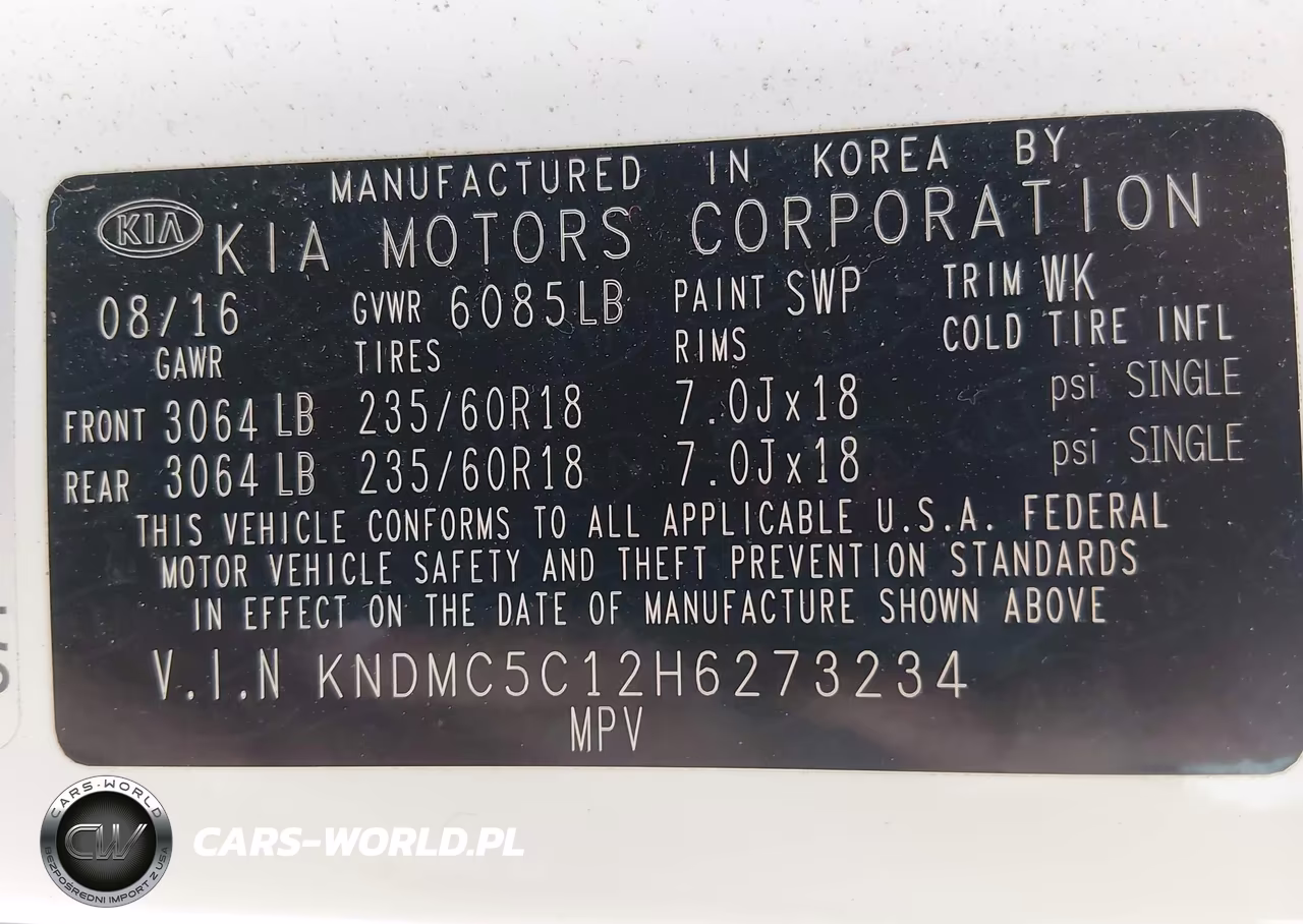 2017 Kia Sedona Ex VIN:KNDMC5C12H6273234 - 9