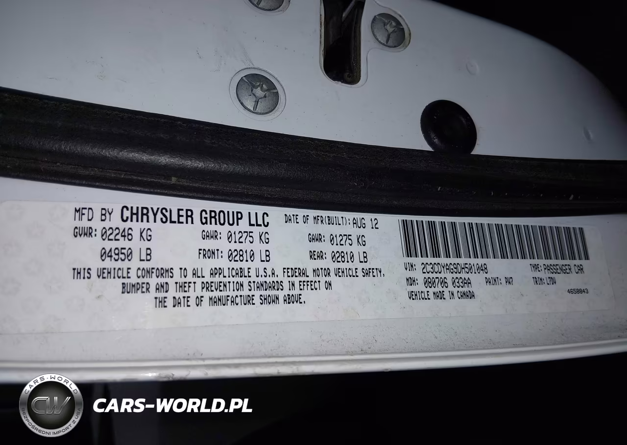 2013 Dodge Challenger Sxt VIN:2C3CDYAG9DH501048 - 9