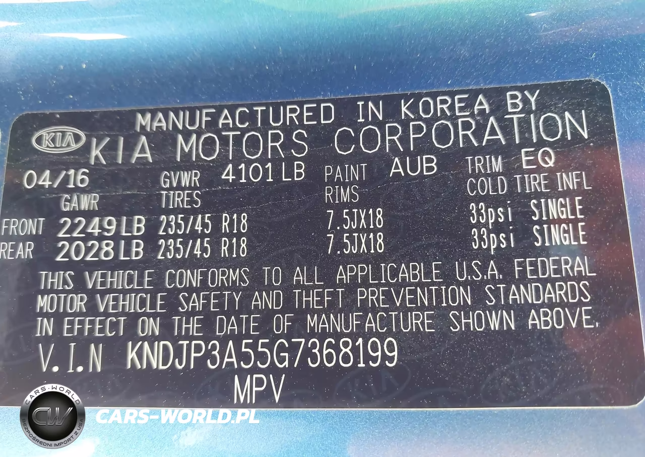 2016 Kia Soul + VIN:KNDJP3A55G7368199 - 9