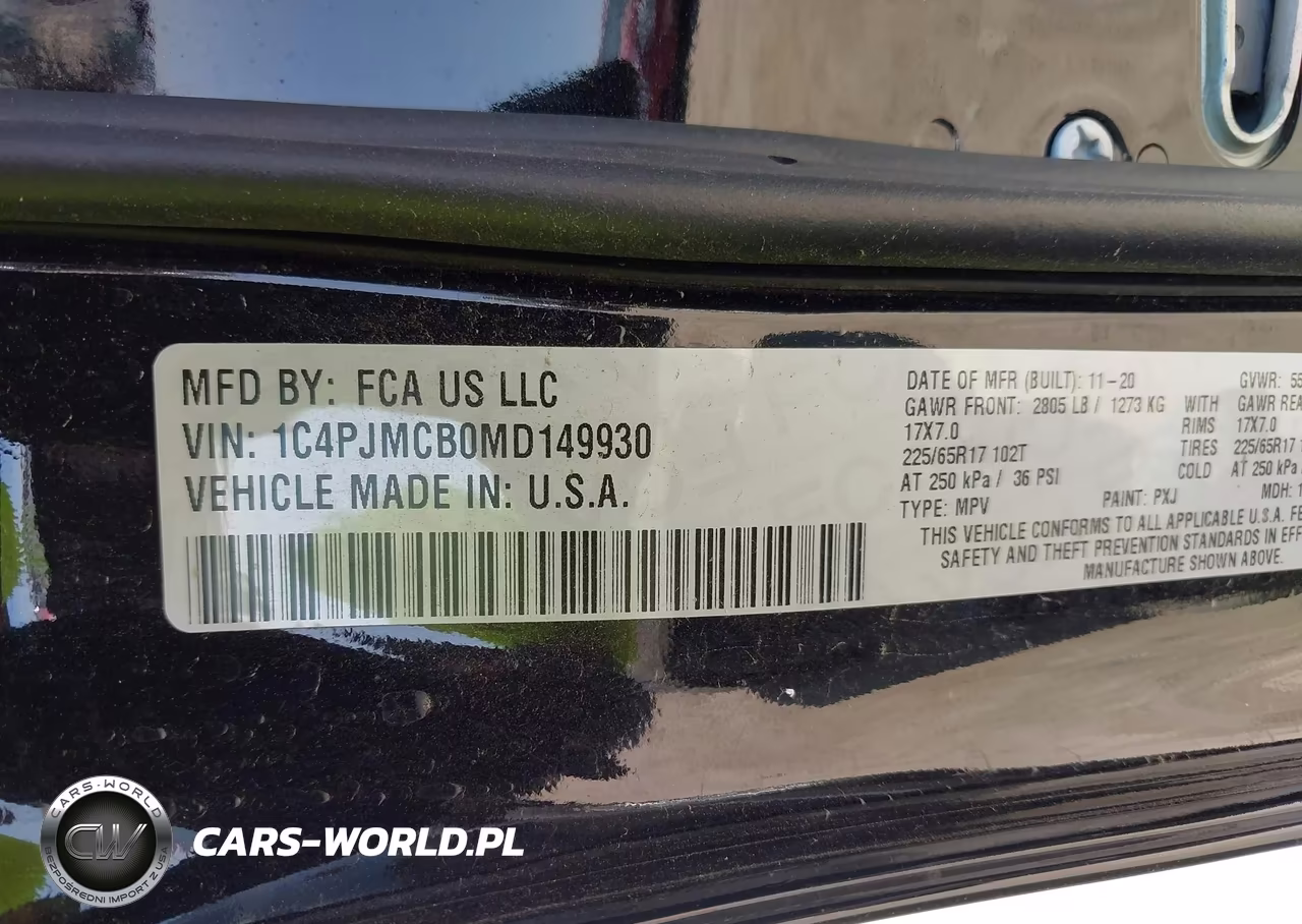 2021 Jeep Cherokee Latitude 4X4 VIN:1C4PJMCB0MD149930 - 9