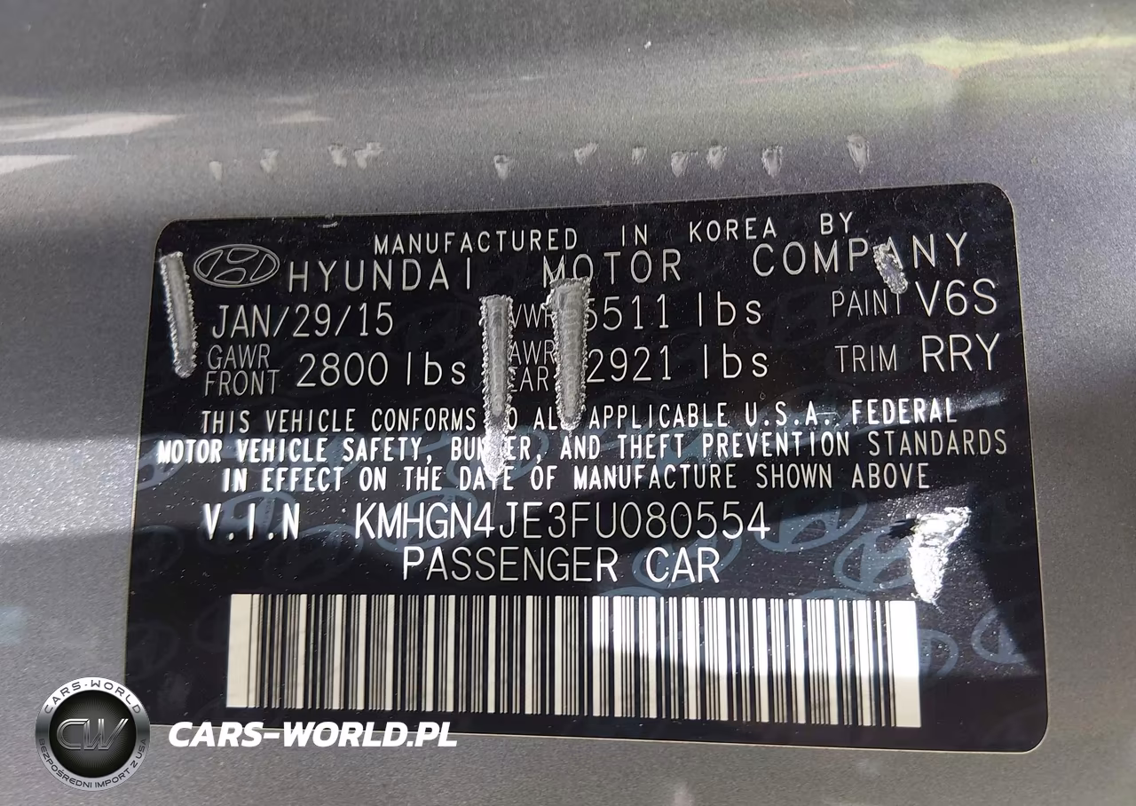 2015 Hyundai Genesis 3.8 VIN:KMHGN4JE3FU080554 - 9