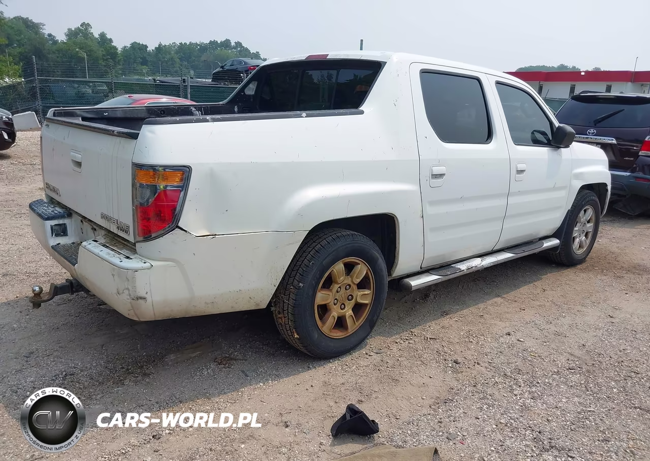 2007 Honda Ridgeline Rtl VIN:2HJYK16587H506618 - 4