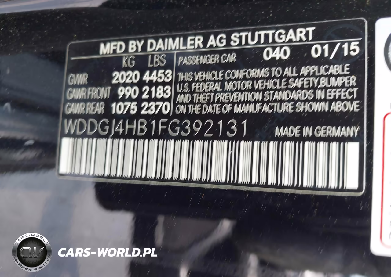 2015 Mercedes-Benz C 250 VIN:WDDGJ4HB1FG392131 - 9