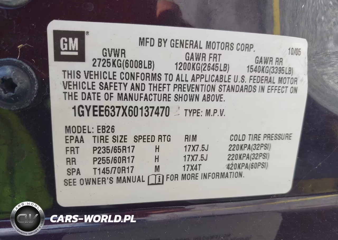 2006 Cadillac Srx V6 VIN:1GYEE637X60137470 - 9