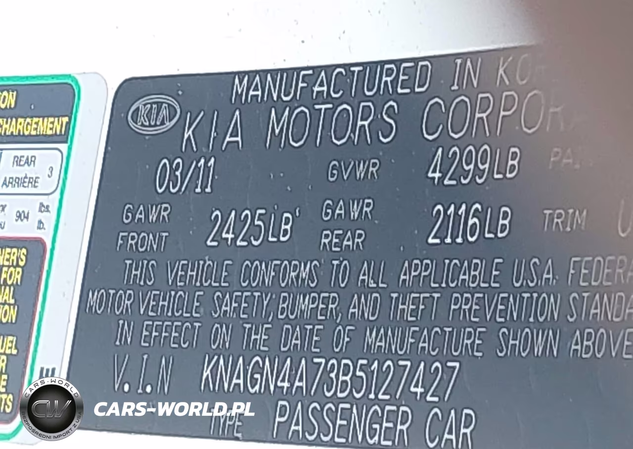 2011 Kia Optima Ex VIN:KNAGN4A73B5127427 - 9