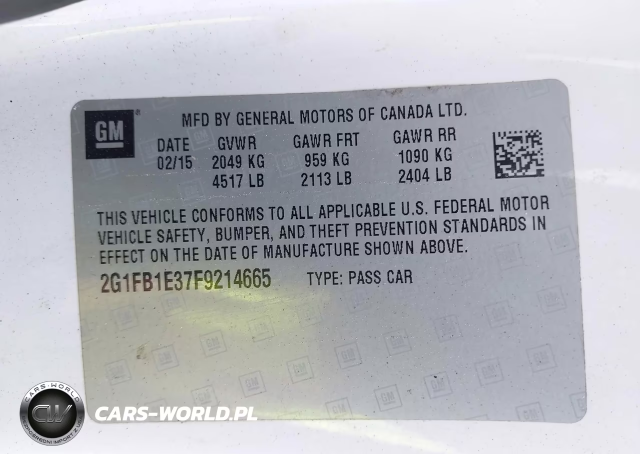 2015 Chevrolet Camaro 2Ls VIN:2G1FB1E37F9214665 - 9