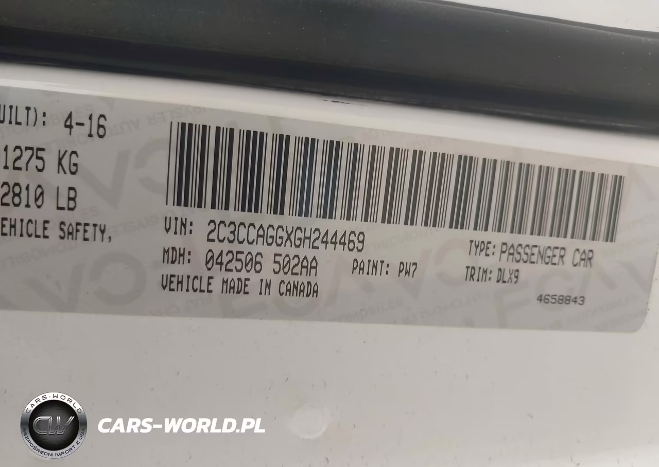 2016 Chrysler 300 300S VIN:2C3CCAGGXGH244469 - 9