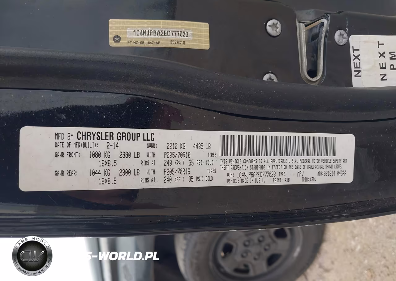 2014 Jeep Patriot Sport VIN:1C4NJPBA2ED777023 - 9