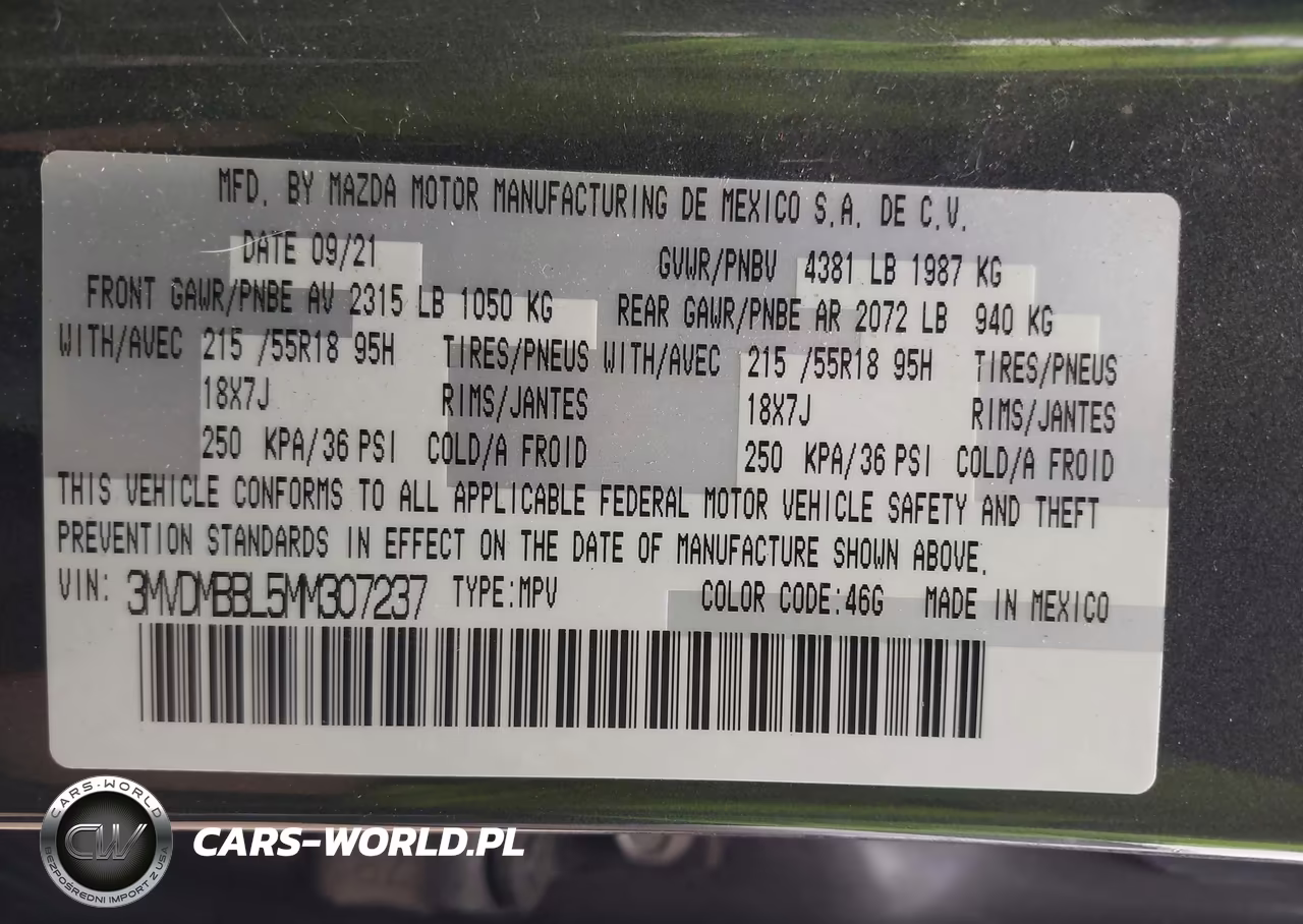 2021 Mazda Cx-30 Select VIN:3MVDMBBL5MM307237 - 9