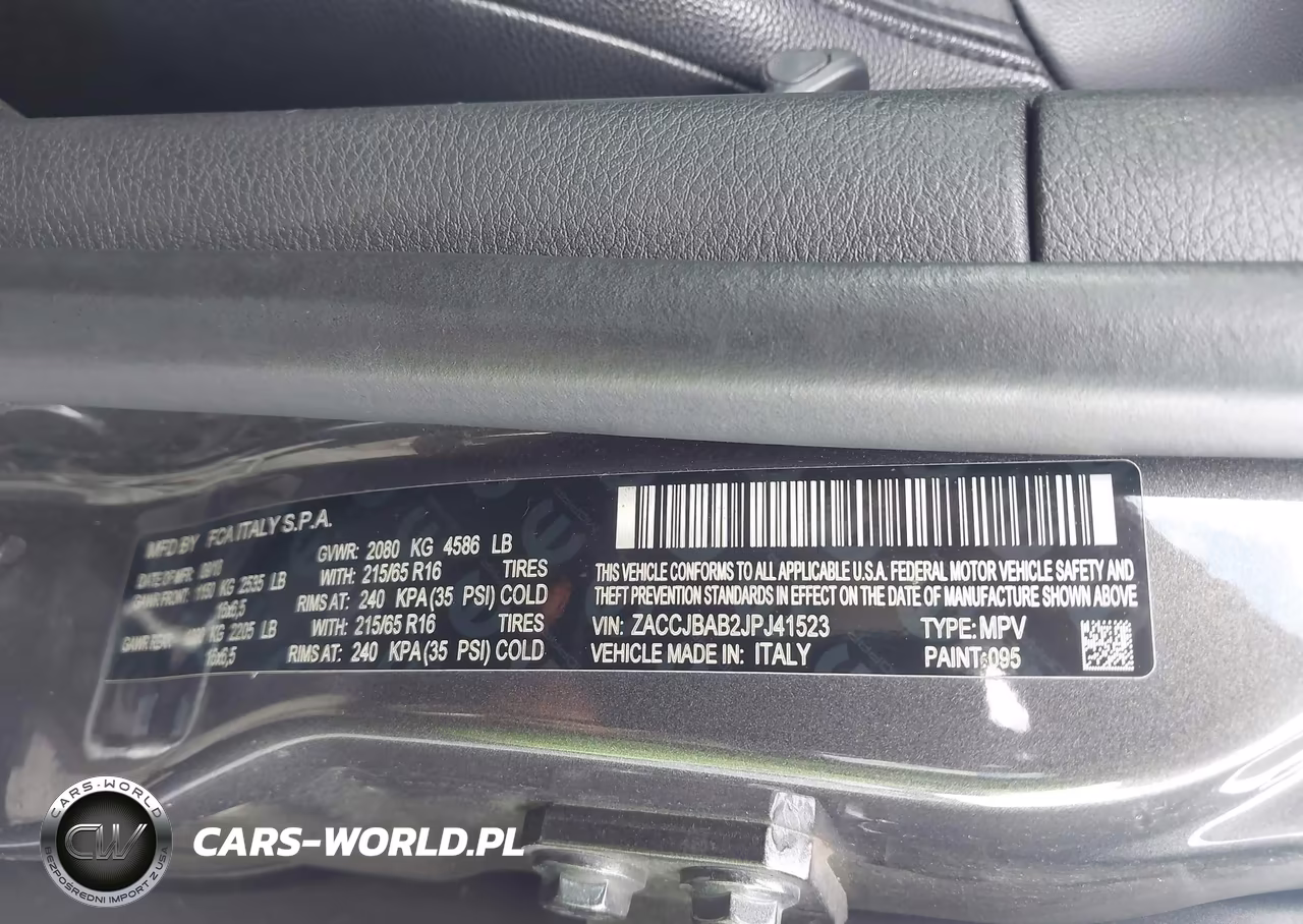 2018 Jeep Renegade Sport 4X4 VIN:ZACCJBAB2JPJ41523 - 9