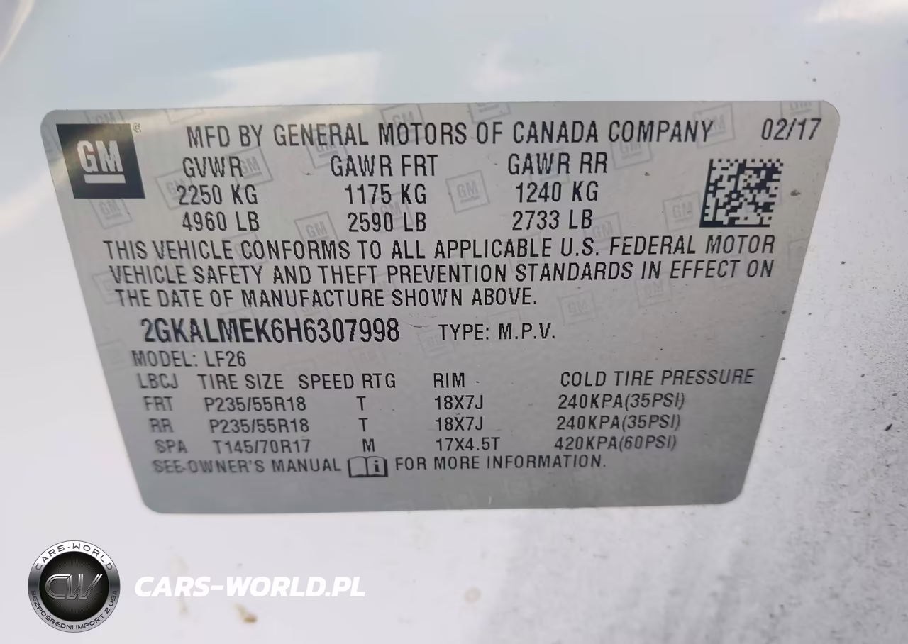 2017 GMC Terrain Sle-1 VIN:2GKALMEK6H6307998 - 9