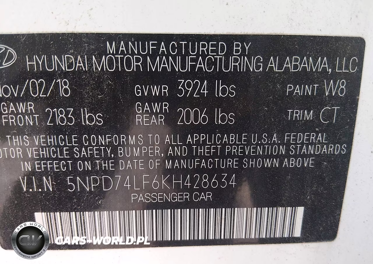2019 Hyundai Elantra Se VIN:5NPD74LF6KH428634 - 9