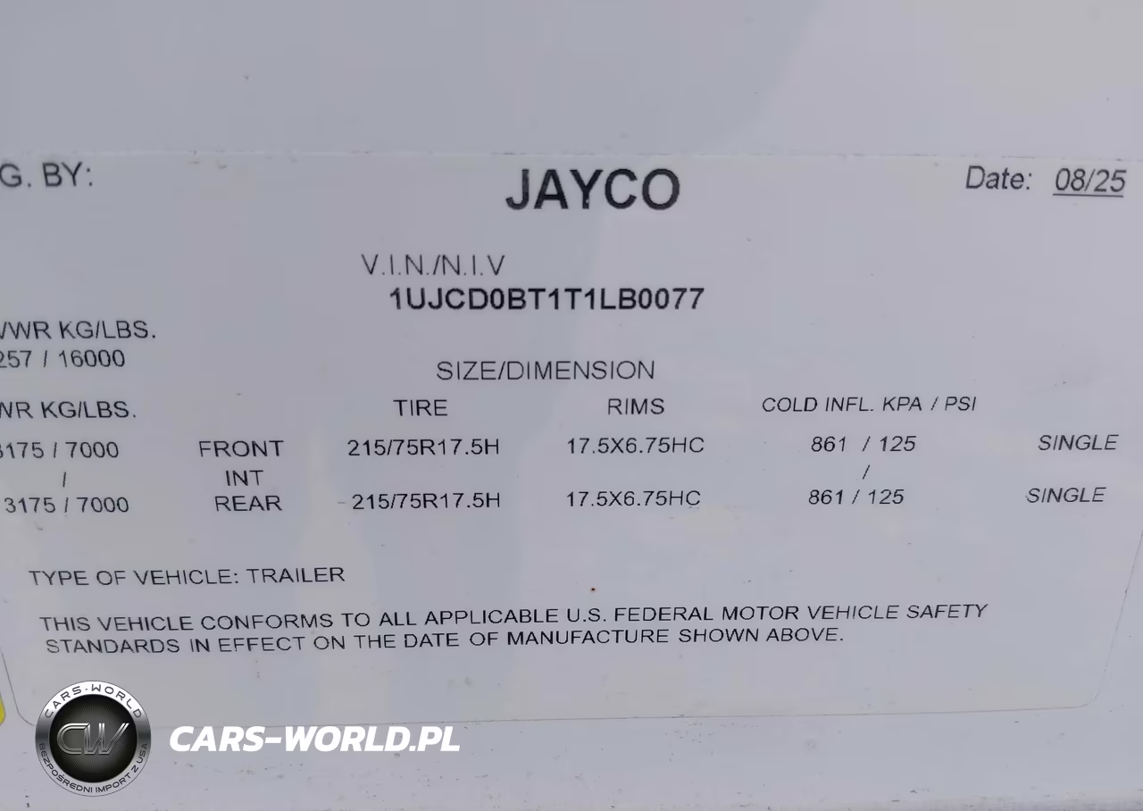 2026 Jayco Northpoint VIN:1UJCD0BT1T1LB0077 - 9