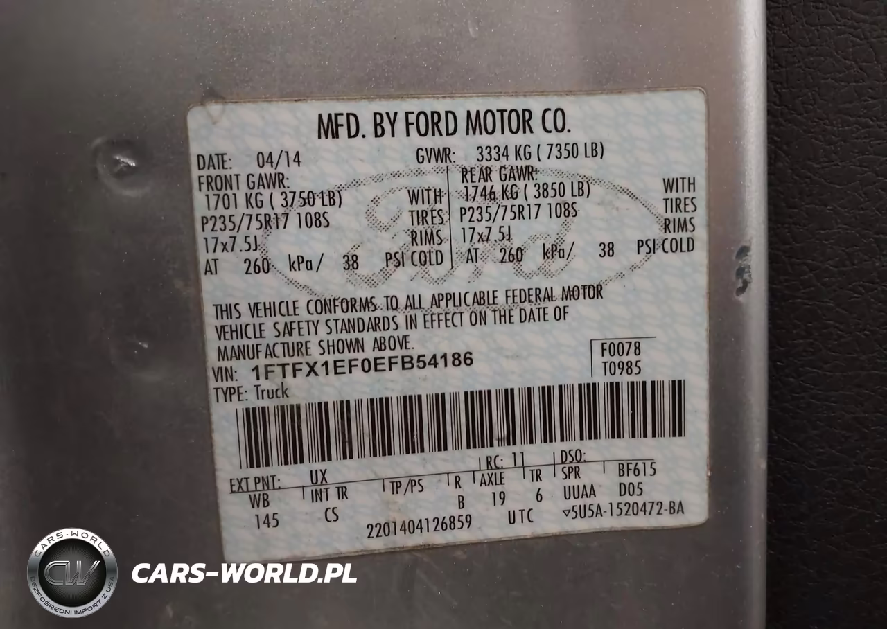 2014 Ford F-150 Stx VIN:1FTFX1EF0EFB54186 - 9
