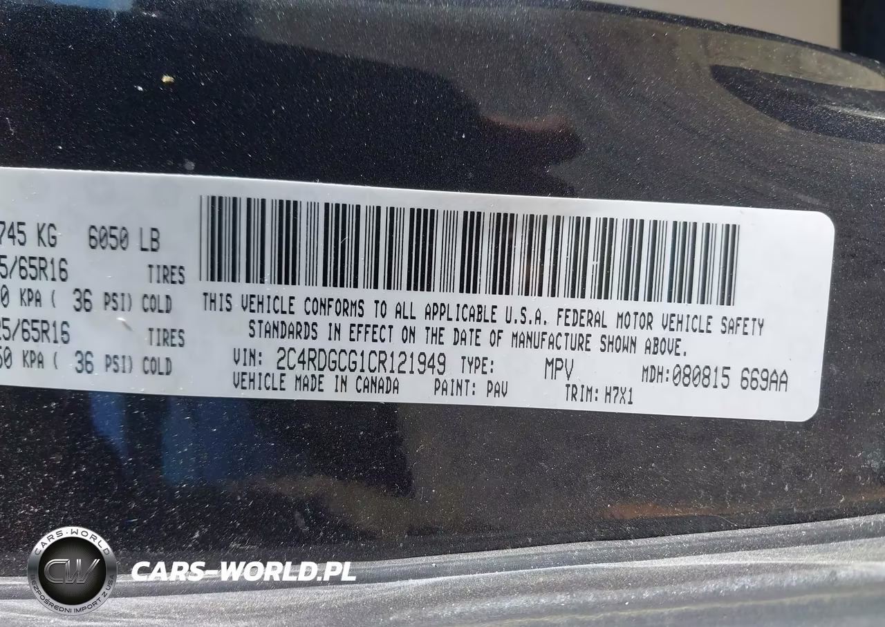 2012 Dodge Grand Caravan Sxt VIN:2C4RDGCG1CR121949 - 9