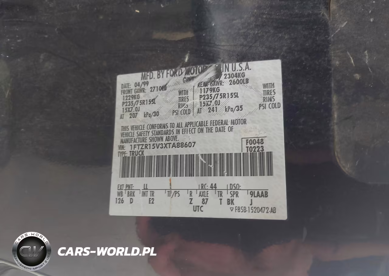 1999 Ford Ranger Xl-Xlt VIN:1FTZR15V3XTA88607 - 9