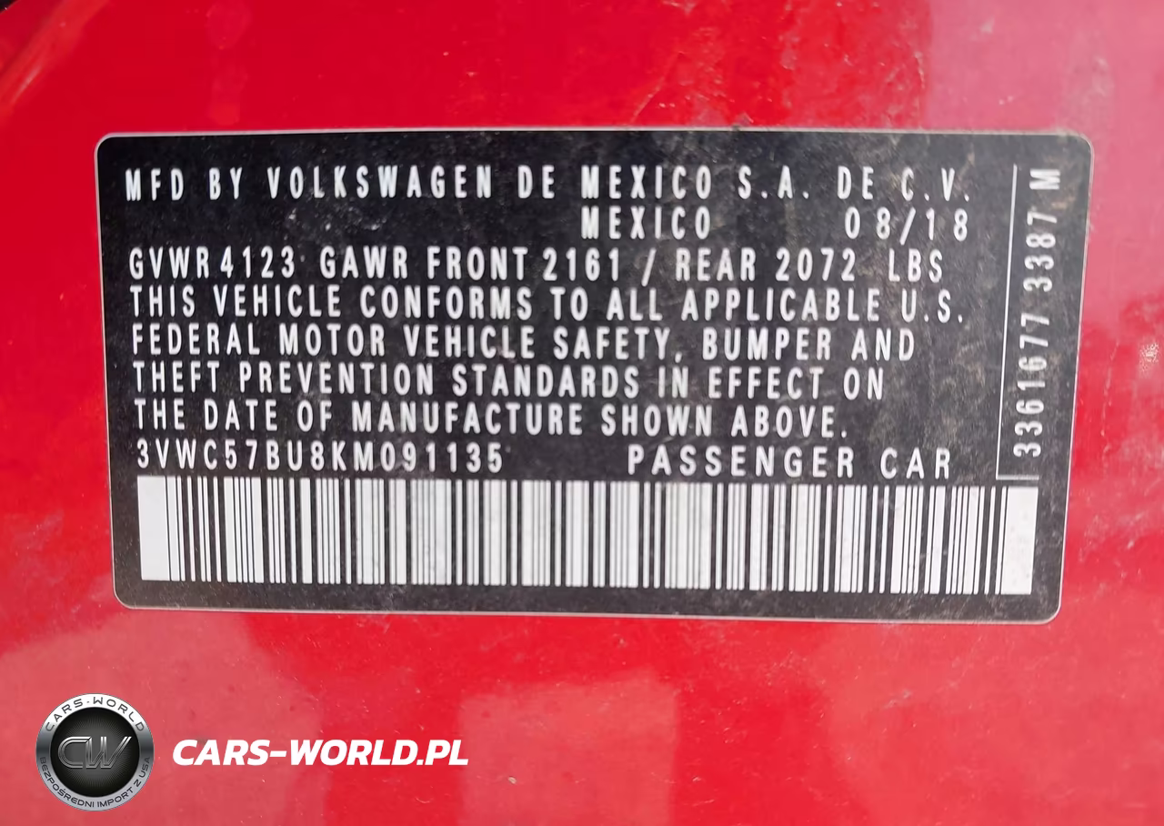 2019 Volkswagen Jetta 1.4T R-Line-1.4T S-1.4T Se VIN:3VWC57BU8KM091135 - 9