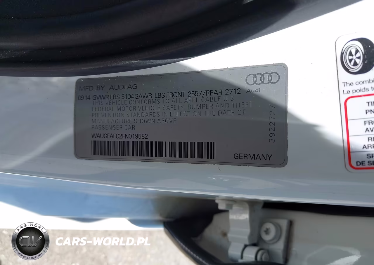 2015 Audi A6 2.0T Premium VIN:WAUGFAFC2FN019582 - 9