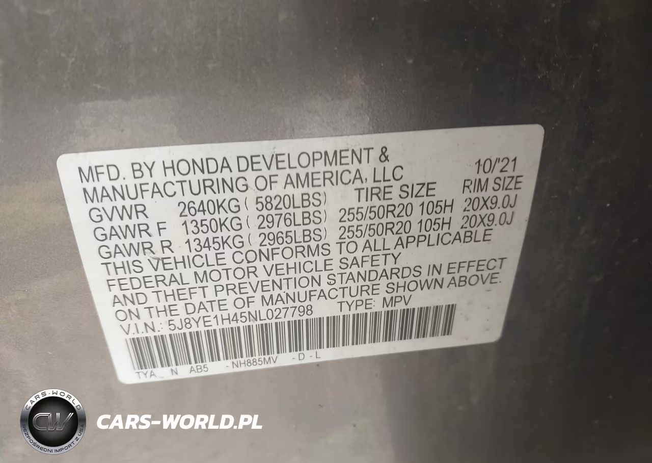 2022 Acura Mdx Technology Package VIN:5J8YE1H45NL027798 - 9