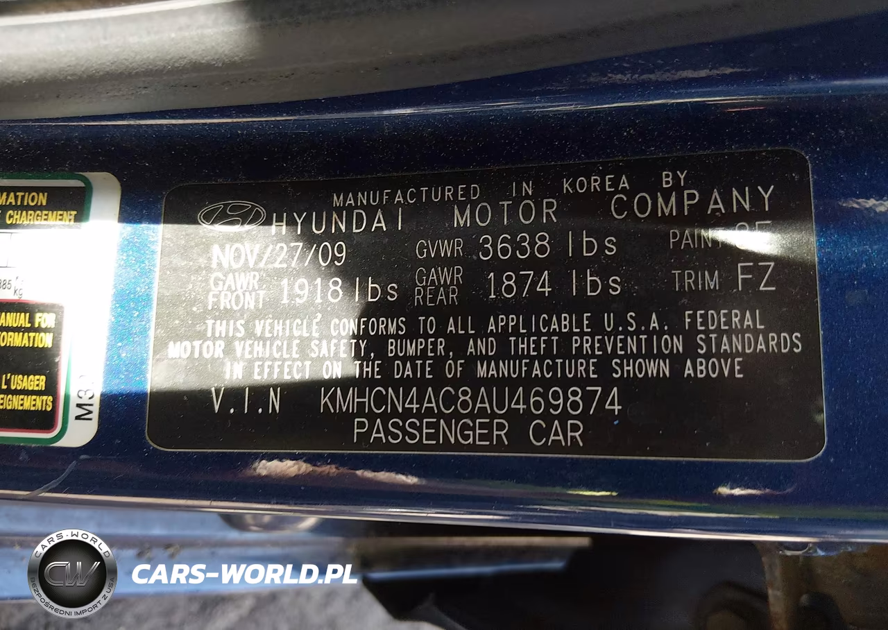 2010 Hyundai Accent Gls VIN:KMHCN4AC8AU469874 - 9