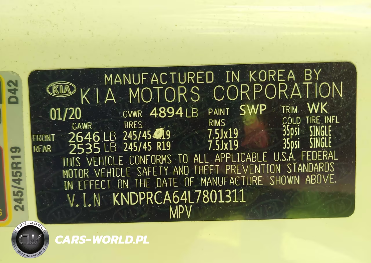 2020 Kia Sportage Sx Turbo VIN:KNDPRCA64L7801311 - 9