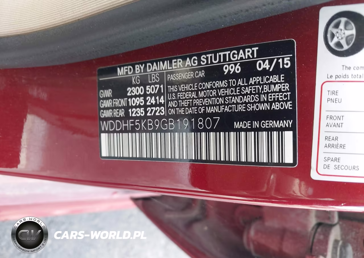 2016 Mercedes-Benz E 350 VIN:WDDHF5KB9GB191807 - 9
