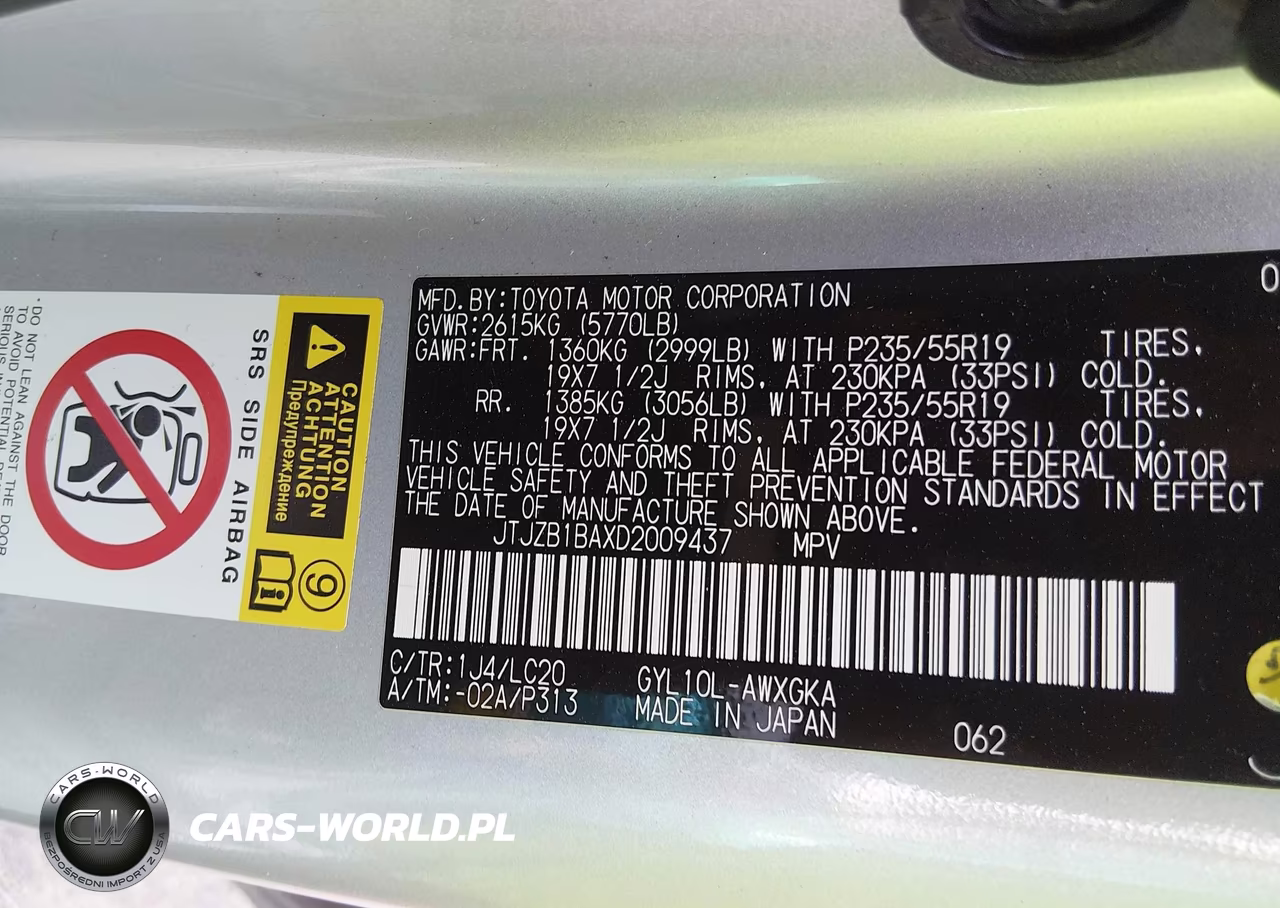 2013 Lexus Rx 450H VIN:JTJZB1BAXD2009437 - 9