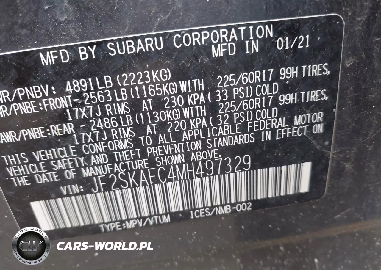 2021 Subaru Forester Premium VIN:JF2SKAFC4MH497329 - 9
