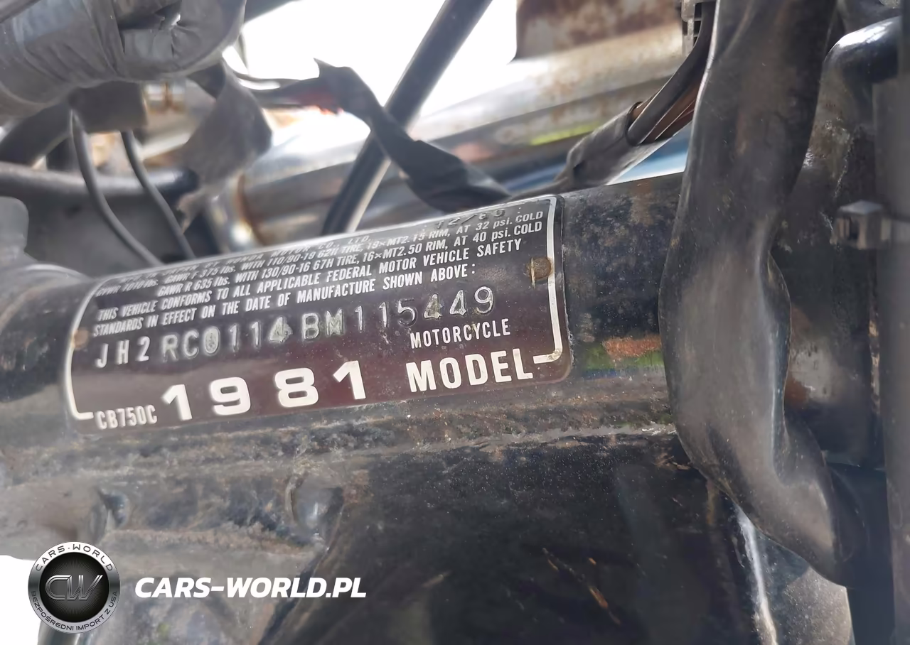 1981 Honda Cb750 C VIN:JH2RC0114BM115449 - 10