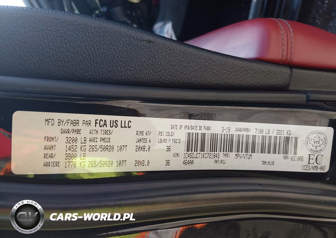 2019 Dodge Durango R-T VIN:1C4SDJCT1KC721843 - 9