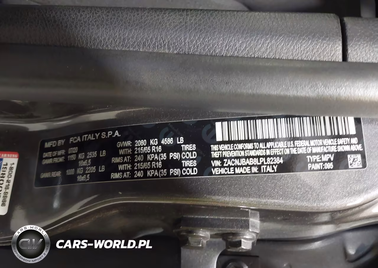 2020 Jeep Renegade Sport 4X4 VIN:ZACNJBAB8LPL82384 - 9