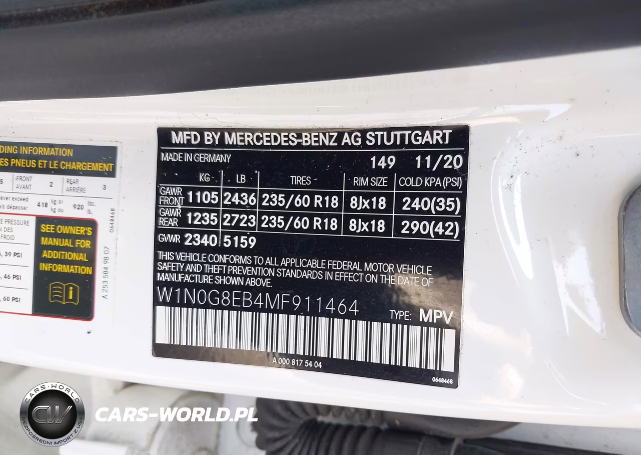 2021 Mercedes-Benz Glc 300 4Matic Suv VIN:W1N0G8EB4MF911464 - 9